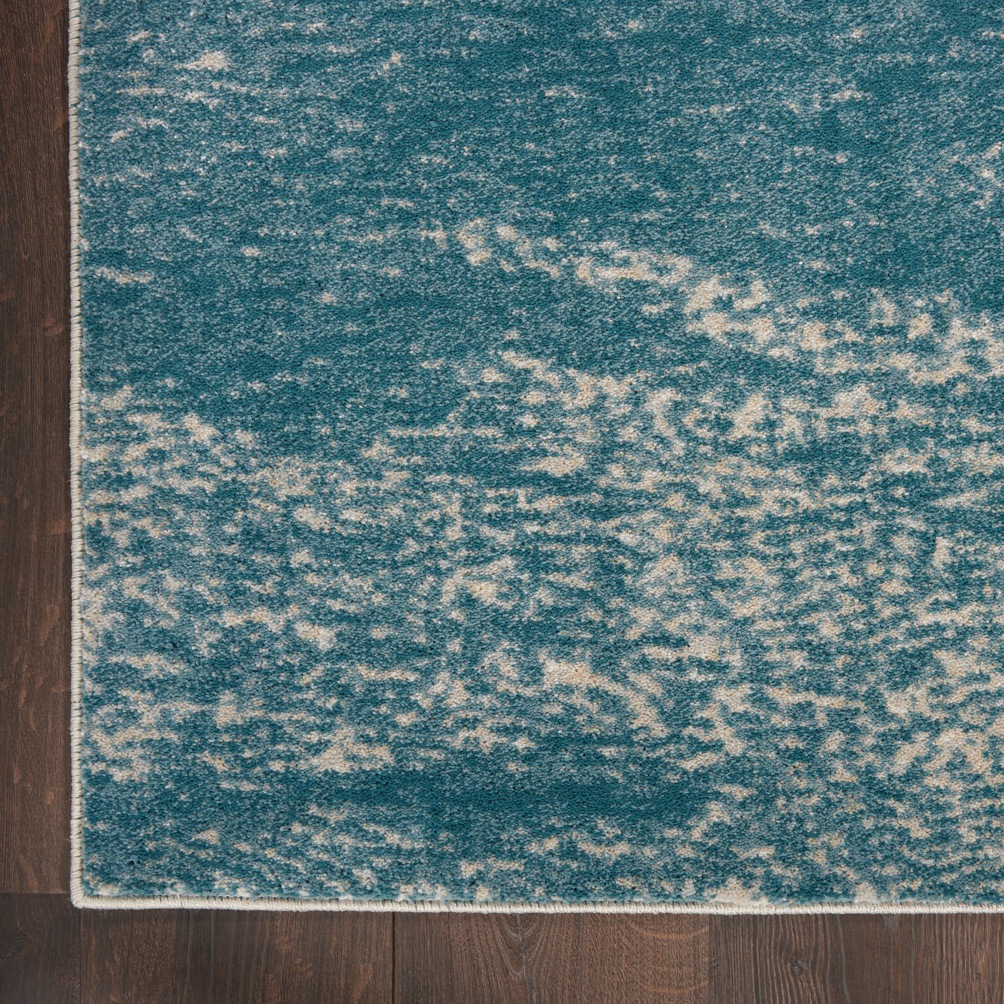 Nourison Maxell MAE06 Ivory Teal Rug